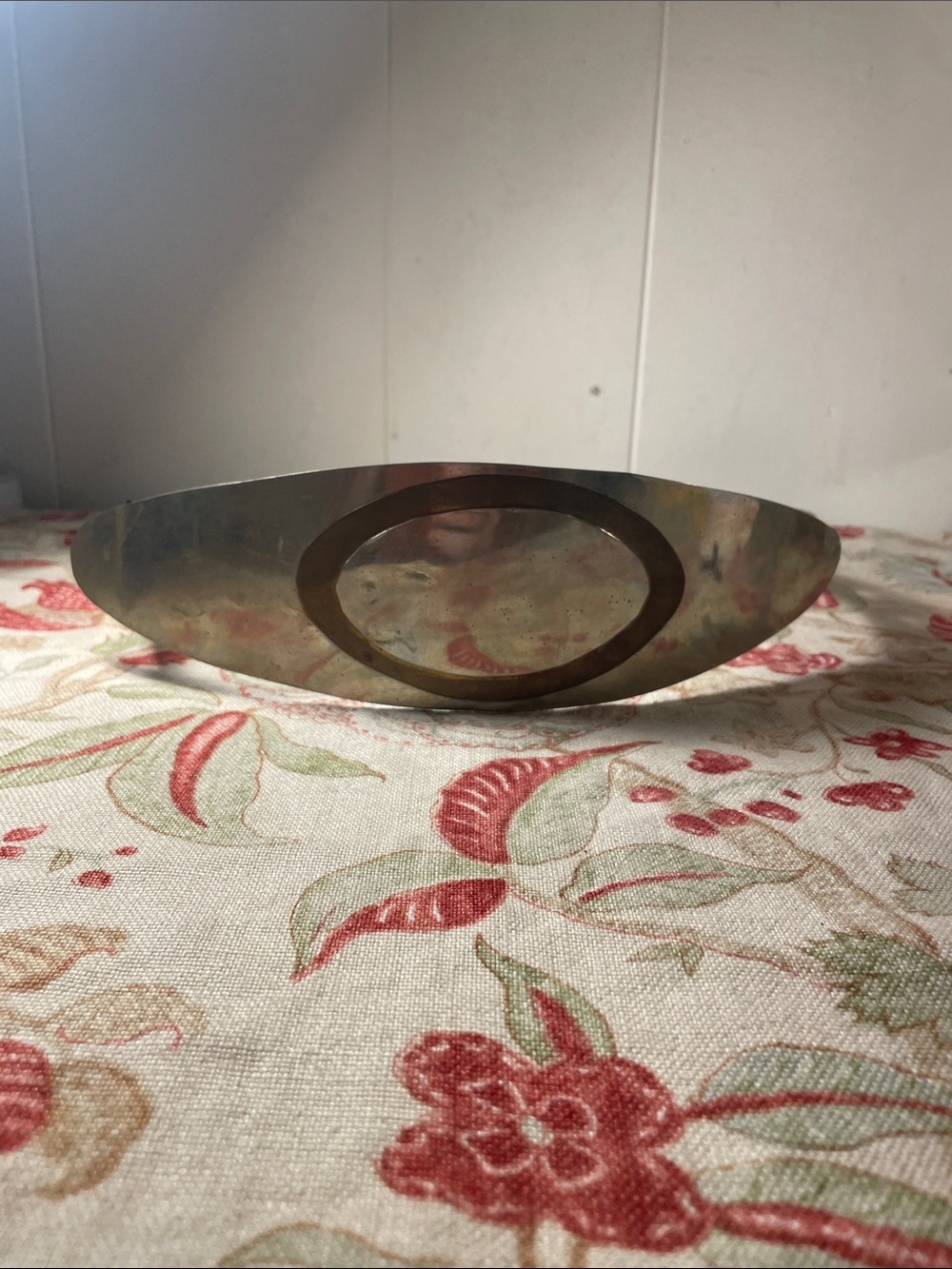Made in India Vtg Metal Oval Accent Wedding Statement Brutalist Belt